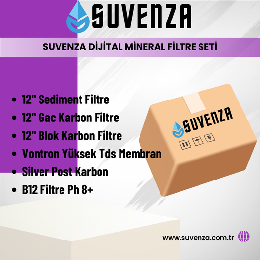 Suvenza Dijital Mineral Filtre Seti